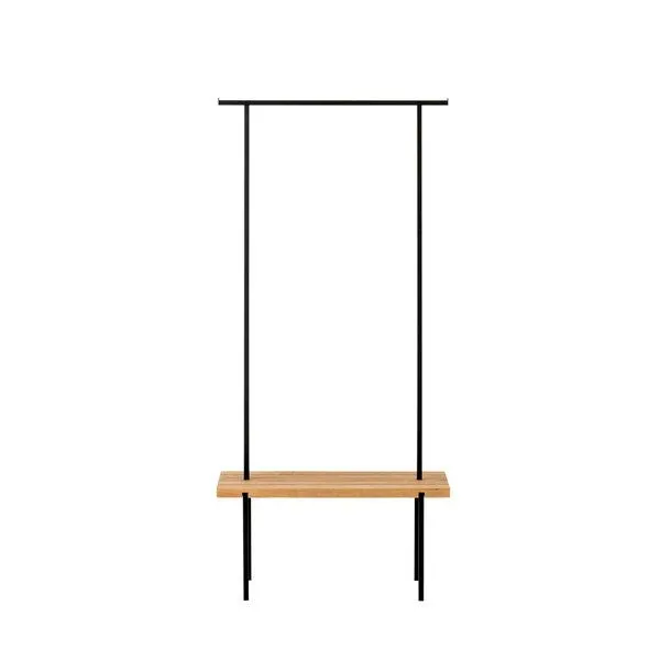 weld weld Garderobe Eiche 01, Schwarz, – Produktbild 3 von 4