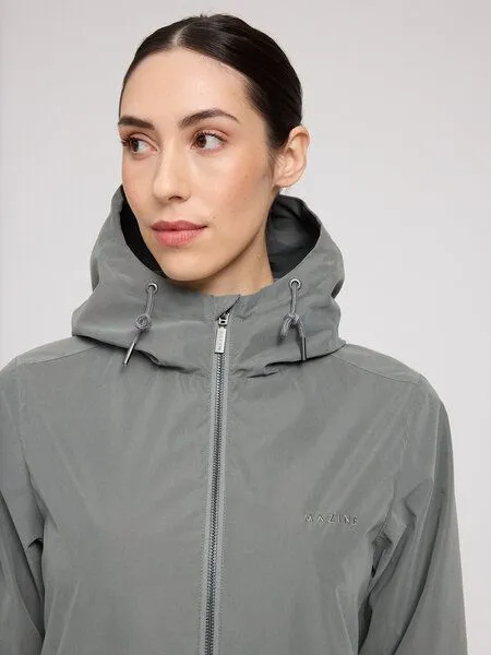 Mazine Mazine leichte Blouson-Jacke aus recykeltem Plastik, Graugrün (light bottle), – Produktbild 4 von 4