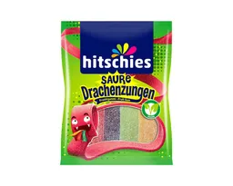 hitschies hitschies Saure Drachenzungen 125g - Fruchtgummi-Streifen - Sauer gezuckert - 4-fach sortiert - Natürliche Aromen - Ohne künstliche Farbstoffe - Mit – Produktbild 1 von 1