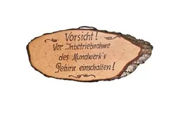ReineNatur ReineNatur Rindenscheibe mit Spruch - Größe: ca. 32 cm – Produktbild 1 von 1