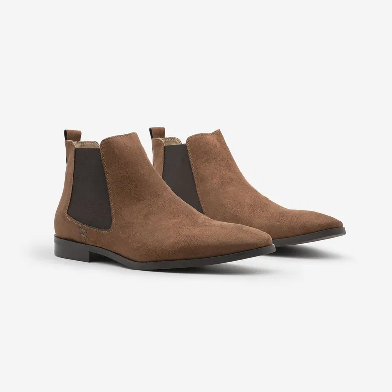COG COG Herren vegan Stiefel Chelsea Alan Nubuck, Dunkelbraun, – Produktbild 2 von 2