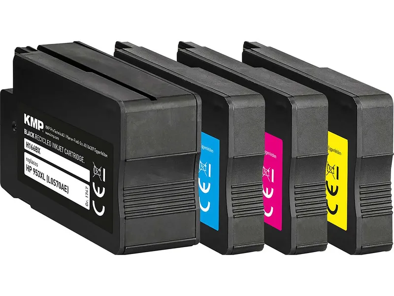 KMP KMP Tintenpatronen ersetzt HP Nr. 953XLBK/C/M/Y schwarz, cyan, magenta, gelb, 4er-Set – Produktbild 1 von 1