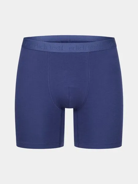 erlich textil erlich textil Casual Cotton lange Pants, enge lange Boxershorts aus Bio-Baumwolle, made in Europe, Nachtblau, – Produktbild 4 von 4