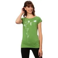 FellHerz FellHerz Damen T-Shirt Schaukelmädchen Bio & Fair & Vegan, Pine (grün), – Produktbild 1 von 2