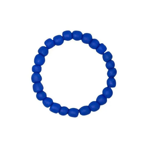 Global Mamas Global Mamas Armband mit Perlen aus Recycling Glas, Durchmesser ca. 7,5 cm, Dunkelblau, – Produktbild 1 von 2