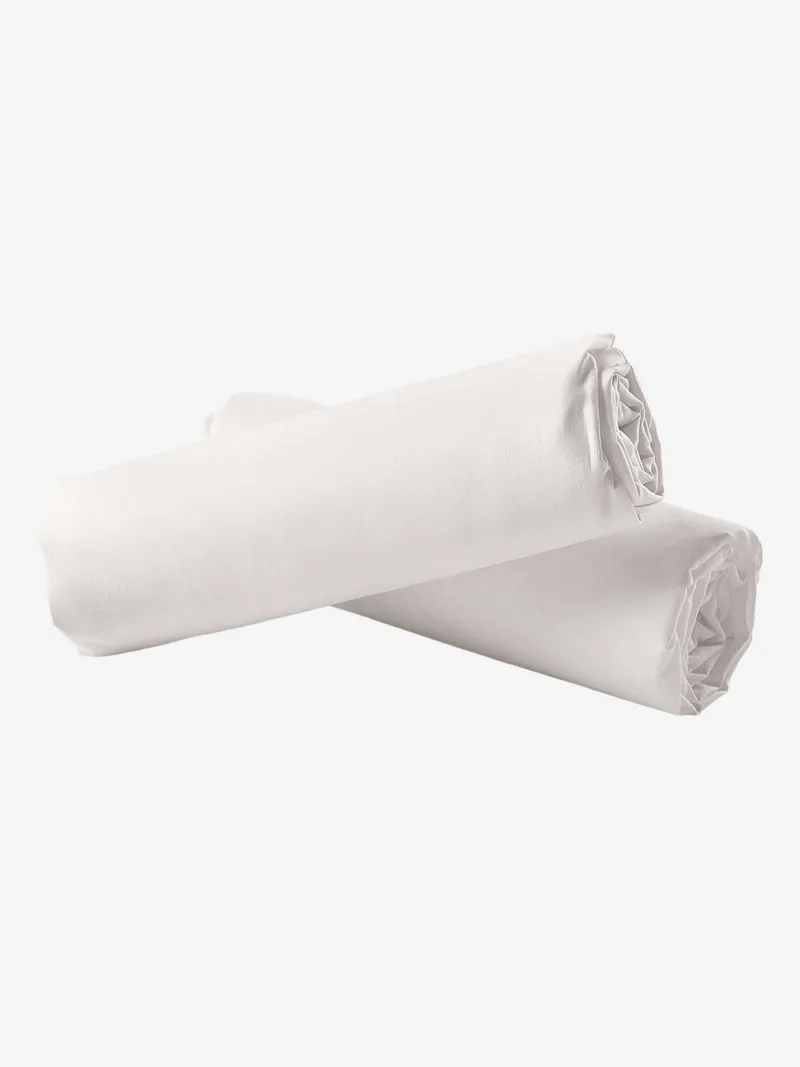 Vertbaudet Vertbaudet 2er-Pack Spannbettlaken Kinder, Wollweiß, – Produktbild 2 von 2