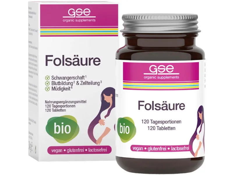 GSE Folsäure-Tabletten – Produktbild 1 von 2