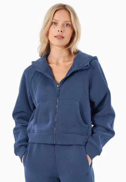 ORGANICATION ORGANICATION JODDY | Essentials Full Zip-Hoodie aus Bio-Baumwolle und recyceltem Polyester, Navy, – Produktbild 1 von 4