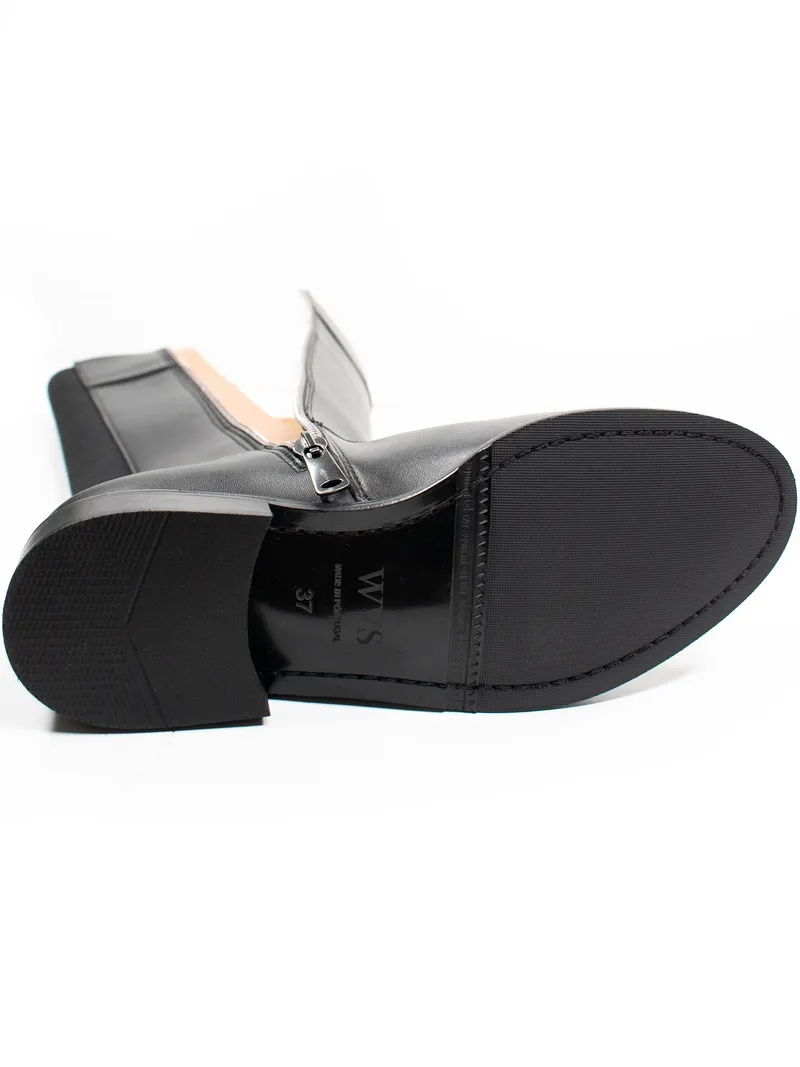 Will's Vegan Store Will's Vegan Store Damen vegan Kniehohe Stiefel Schwarz, Schwarz, – Produktbild 2 von 2