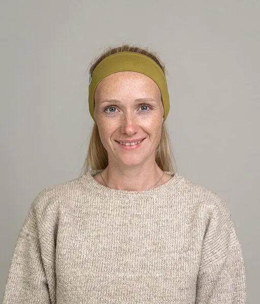 obumi obumi STIRNBAND SCHMAL AUS BIO JERSEY IN VIELEN FARBEN, Olive, – Produktbild 1 von 2