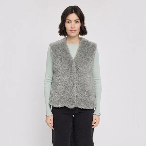 Mazine Mazine Faux-Fur Vest, Natural, – Produktbild 2 von 3