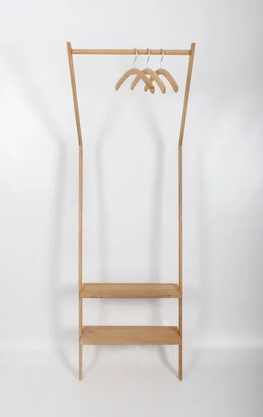 kleiderleiter_de kleiderleiter_de Anlehngarderobe AGA aus Holz (Eiche) von Kleiderleiter.de – Produktbild 2 von 4