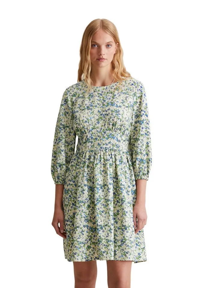 Marc O'Polo DENIM Druckkleid aus LENZING™ ECOVERO™-Mix, Blau, – Produktbild 1 von 4