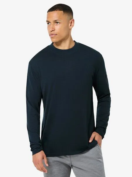 Super.Natural Super.Natural M Casual Rib Bio J LS für Herren, Blueberry, – Produktbild 1 von 4