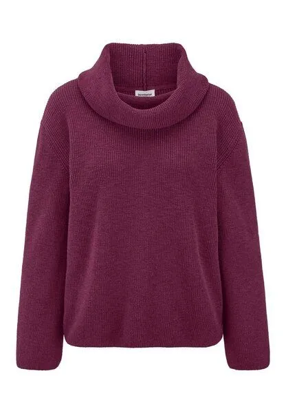 hessnatur hessnatur Strickpullover Relaxed aus reiner Bio-Baumwolle, Fuchsia, – Produktbild 3 von 4