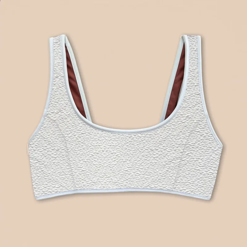 Woodlike Woodlike Damen vegan Bikinioberteil Allie Reversible Weiß / Rose Braun, Braun, – Produktbild 2 von 2