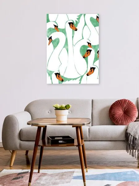 Photocircle Photocircle Poster / Leinwandbild - White Calm Was Born Into A Swan – Produktbild 2 von 4