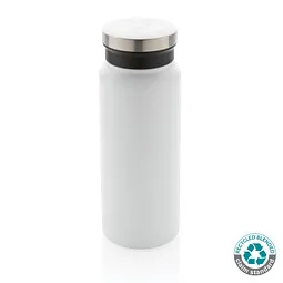 XD Collection RCS recycelte Stainless Steel Vakuumflasche 600ml, weiß, Weiß, – Produktbild 1 von 1