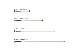 Allegra Allegra Stützelement Montagestütze, Teleskopstange AB-290 (weiß), 1-St. – Produktbild 1 von 1