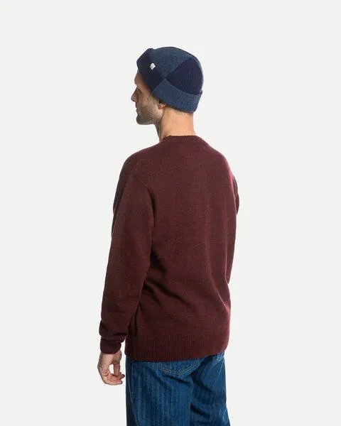 MATONA Matona Pullover | Classic Sweater | aus Wolle und Baumwolle | GOTS-zertifiziert, Bordeaux, – Produktbild 2 von 3