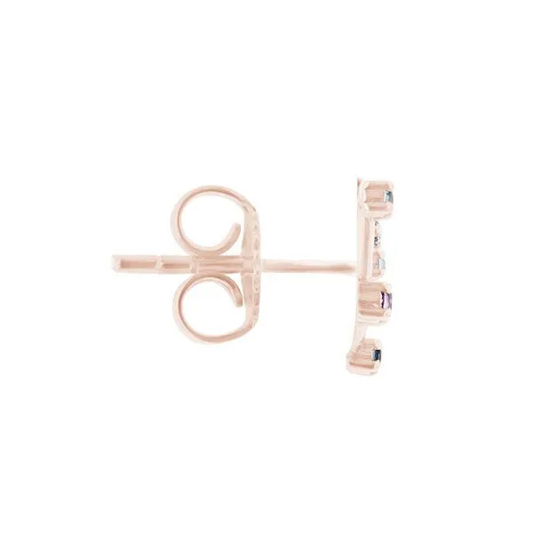 Eppi Eppi Goldener Ohrring mit Sternzeichen Scorpio, Rosa, – Produktbild 2 von 2