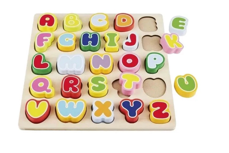 Playtive Steckspielzeug Playtive Kinder Holz Spielzeug FSC Geschicklichkeit Logik, Steckspiel, – Produktbild 1 von 2