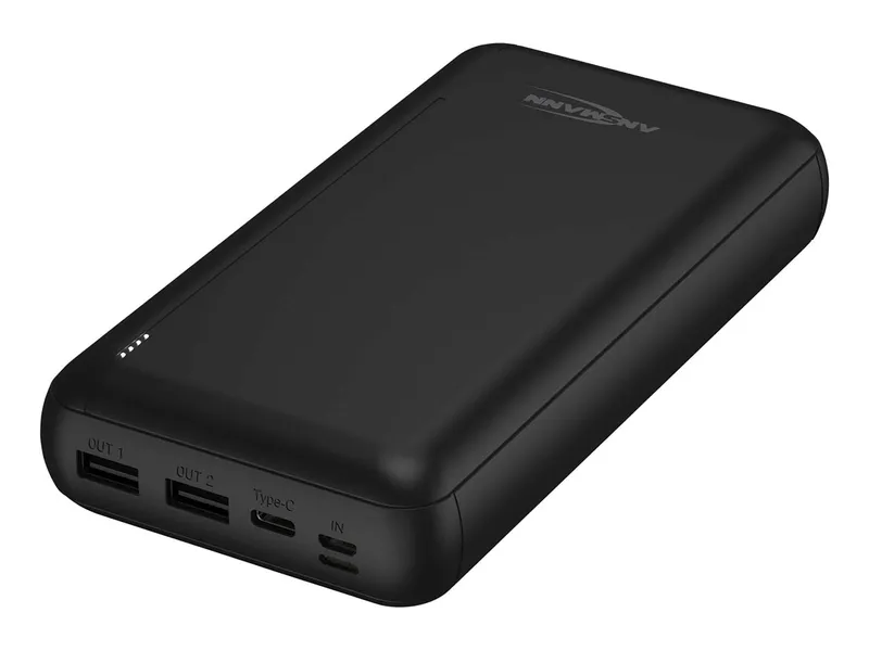 Ansmann Ansmann Powerbank "PB212" 30.000 mAh, inkl. Micro-USB Kabel, schwarz – Produktbild 1 von 1