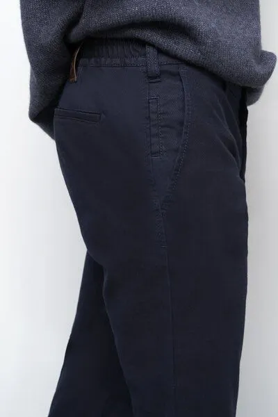 M 5 BY MEYER M 5 BY MEYER Sportliche Chino in Micro Struktur, Blau (navy), – Produktbild 6 von 7