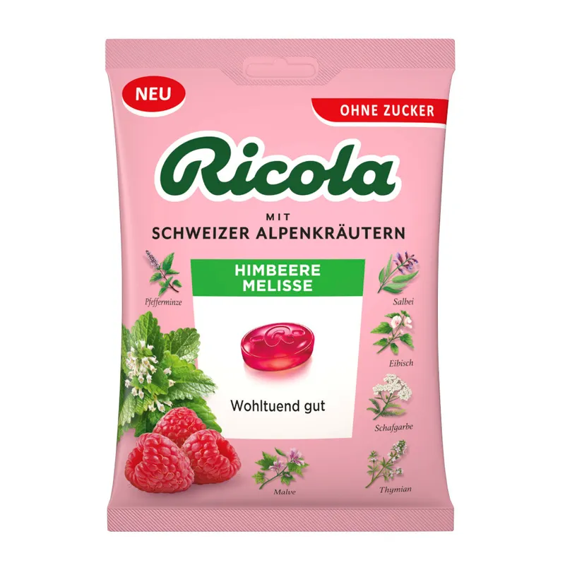 MARVECS GmbH - Marketing-Vertrieb-Consulting-Service MARVECS GmbH - Marketing-Vertrieb-Consulting-Service Ricola HIMBEERE MELISSE 75 g Bonbons – Produktbild 1 von 1