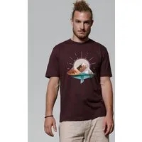 watapparel watapparel T-Shirt Unisex Sunrise & Lake, Red brown, – Produktbild 1 von 1