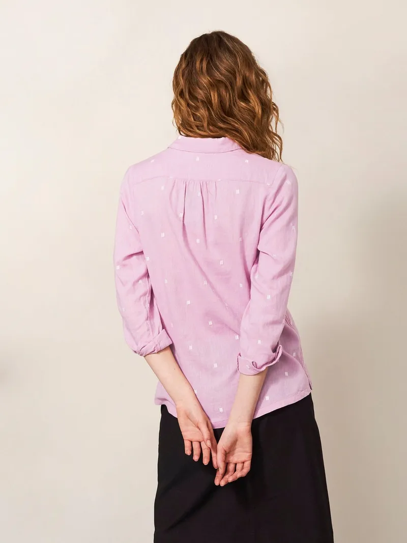 White Stuff Bluse Sophie aus Bio-Baumwolle - 38, Rosa multi, – Produktbild 4 von 4