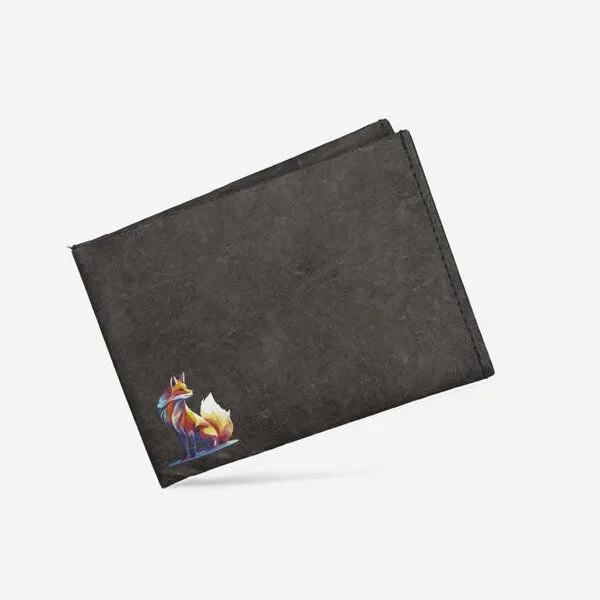 paprcuts paprcuts RFID Portemonnaie, Funky fox (schwarz), – Produktbild 1 von 4