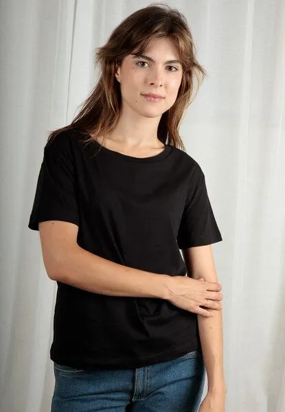 TORLAND TORLAND Damen T-Shirt SERENA, Schwarz (black), – Produktbild 4 von 4