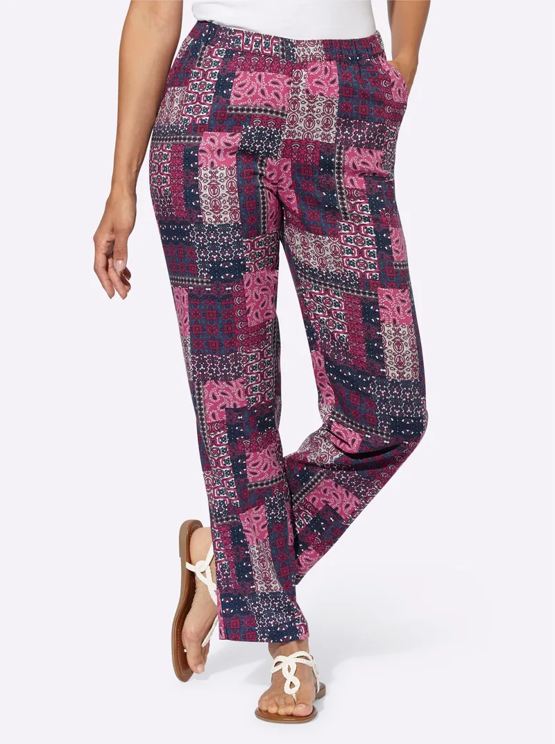 Witt Schlupfhose, Erika-jeansblau-bedruckt, – Produktbild 1 von 3