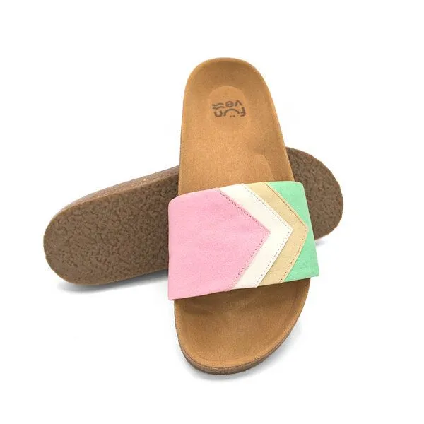 Fünve Fünve Vegane Slides mit Fußbett | Herren, Strawberry (rosa), – Produktbild 3 von 4