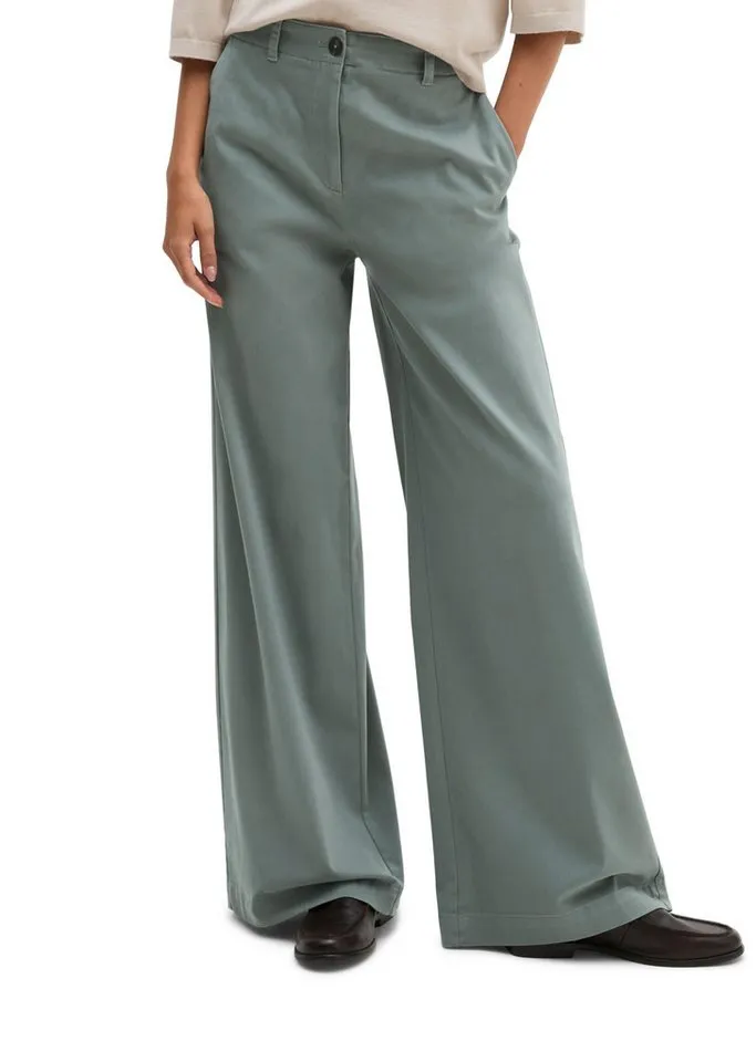 Marc O'Polo Marc O'Polo Chinohose aus Organic Cotton-Satin-Stretch, Grau, – Produktbild 1 von 5