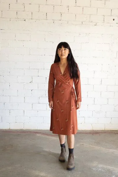 TIRALAHILACHA TIRALAHILACHA Gemma crossover dress, Rot, – Produktbild 1 von 4