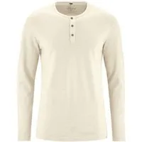 HempAge HempAge Herren Langarm-Shirt Hanf/Bio Baumwolle, Nature, – Produktbild 1 von 2