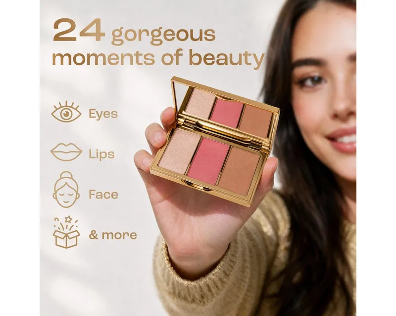 LAHAYE Adventskalender Beauty 2026 "beautifully you" Schwarz (Set), 24 Make-up und Beautyüberraschungen – Produktbild 3 von 5