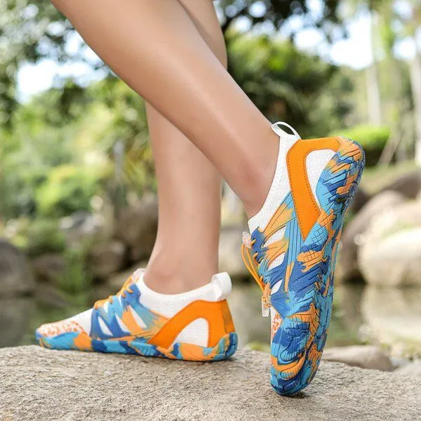 Home & Joy Home & Joy Badeschuhe vegan Barfußschuhe Wasser-Schuhe Surfschuhe Schwimmschuhe, Blau, – Produktbild 1 von 4