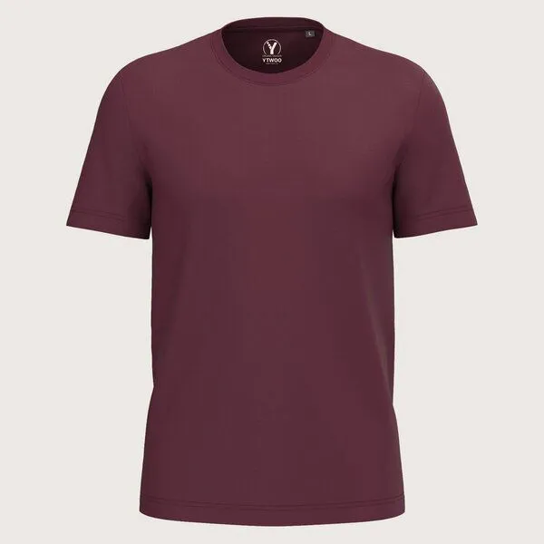 YTWOO YTWOO Regular Herren T-Shirt Light, Wine, – Produktbild 1 von 2