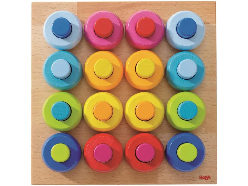 HABA HABA Steckspiel Farbkringel Buche 32-teilig, Mehrfarbig, – Produktbild 2 von 2