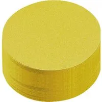 250 Blatt Moderationspapier Kreise 9,5 cm gelb – Produktbild 1 von 1