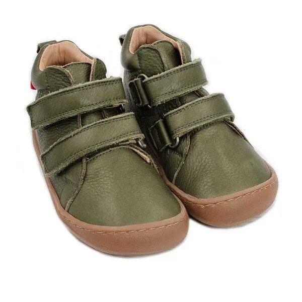 Pololo Pololo Barfuß-Halbschuh "ECO" aus pflanzlich gegerbtem Leder, unisex, Gr. 22-34, Grün, – Produktbild 1 von 4
