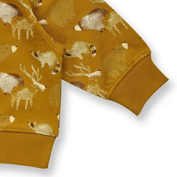 Sense Organics Sense Organics Baby Sweatshirt, Modell SIAM, Waldtier-druck, – Produktbild 4 von 4