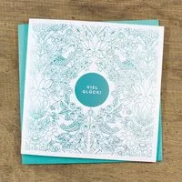 Bow & Hummingbird Bow & Hummingbird Grußkarte Viel Glück – Produktbild 1 von 1
