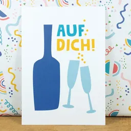 Bow & Hummingbird Bow & Hummingbird Postkarte "Auf Dich" aus Recyclingpapier – Produktbild 1 von 1