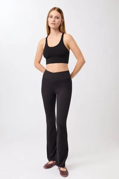 mandala mandala Flared Sports Pant, Black (schwarz), – Produktbild 4 von 4