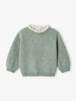 Vertbaudet Vertbaudet Baby Pullover mit Volantkragen Geschwister-Capsule – Produktbild 1 von 1