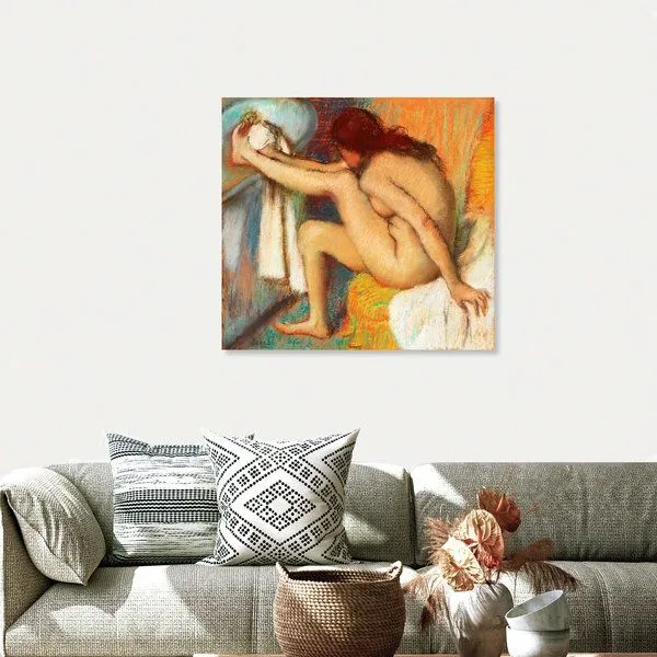 Photocircle Photocircle Poster / Leinwandbild - Edgar Degas: Frau kämmt sich die Haare – Produktbild 4 von 4